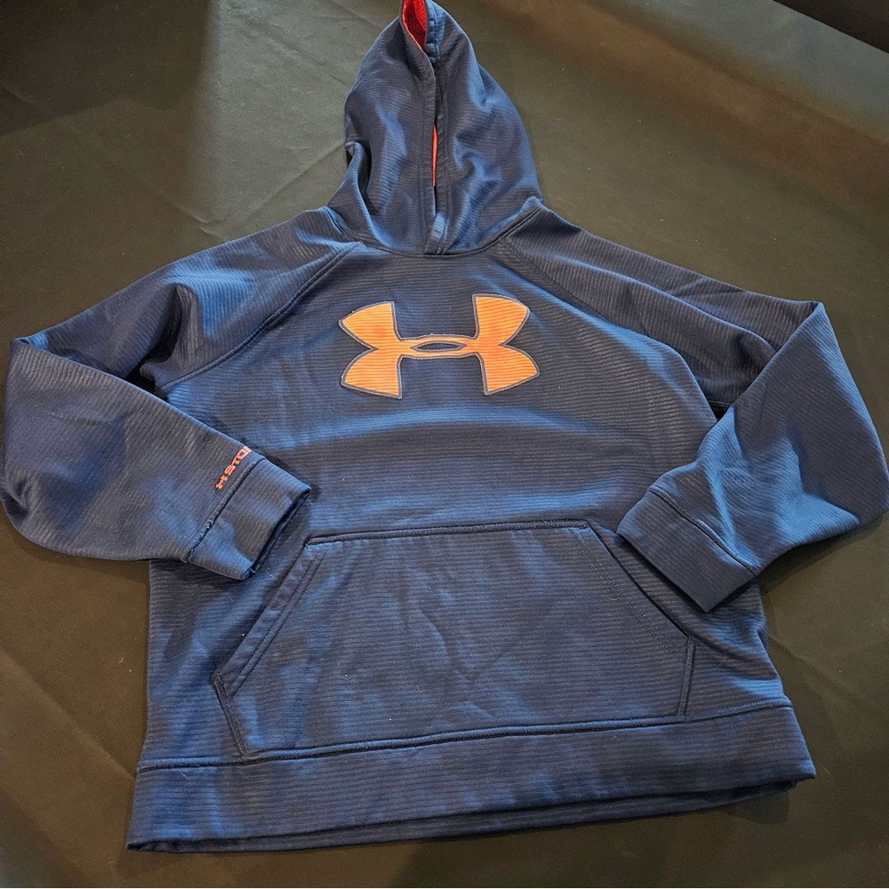 Under Armour Blue and Orange Kids Hoodie